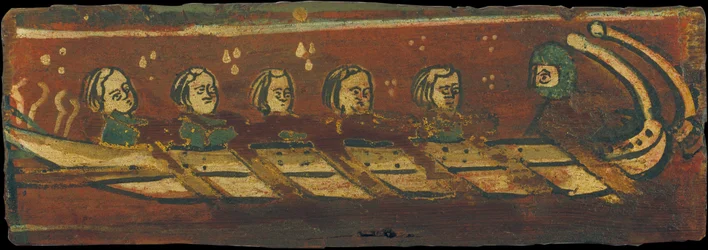 Deckenpaneel mit Galeere